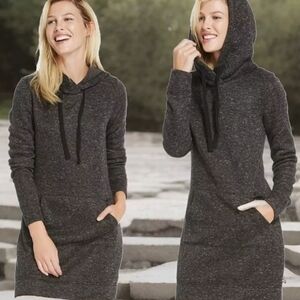 Fabletics Knit Fit Yukon Hooded Tunic Sweater Dress Top XS Athleisure Lounge
